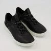 Ecco Black Lace Up Walking Trainers