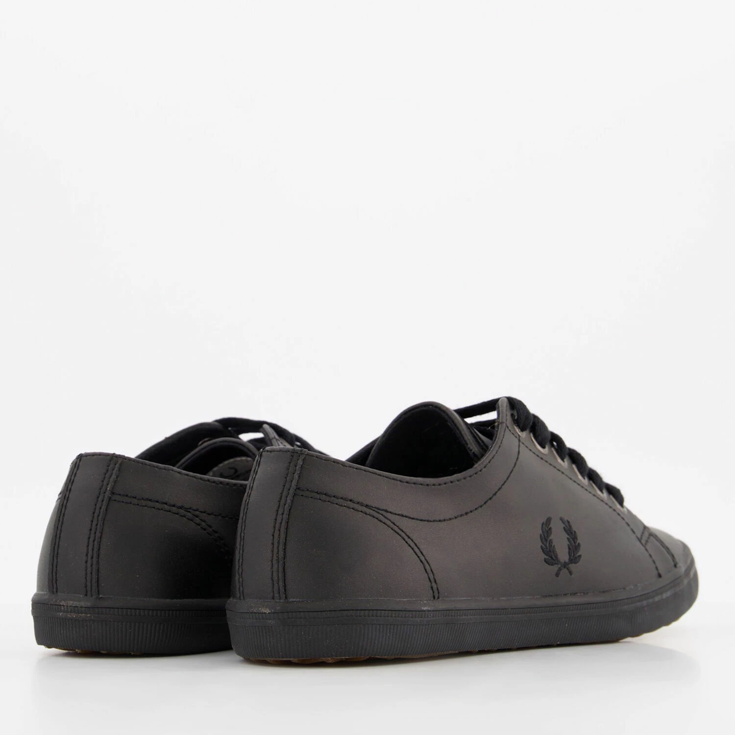 Fred Perry Black Logo Lace Up Trainers - Image 2