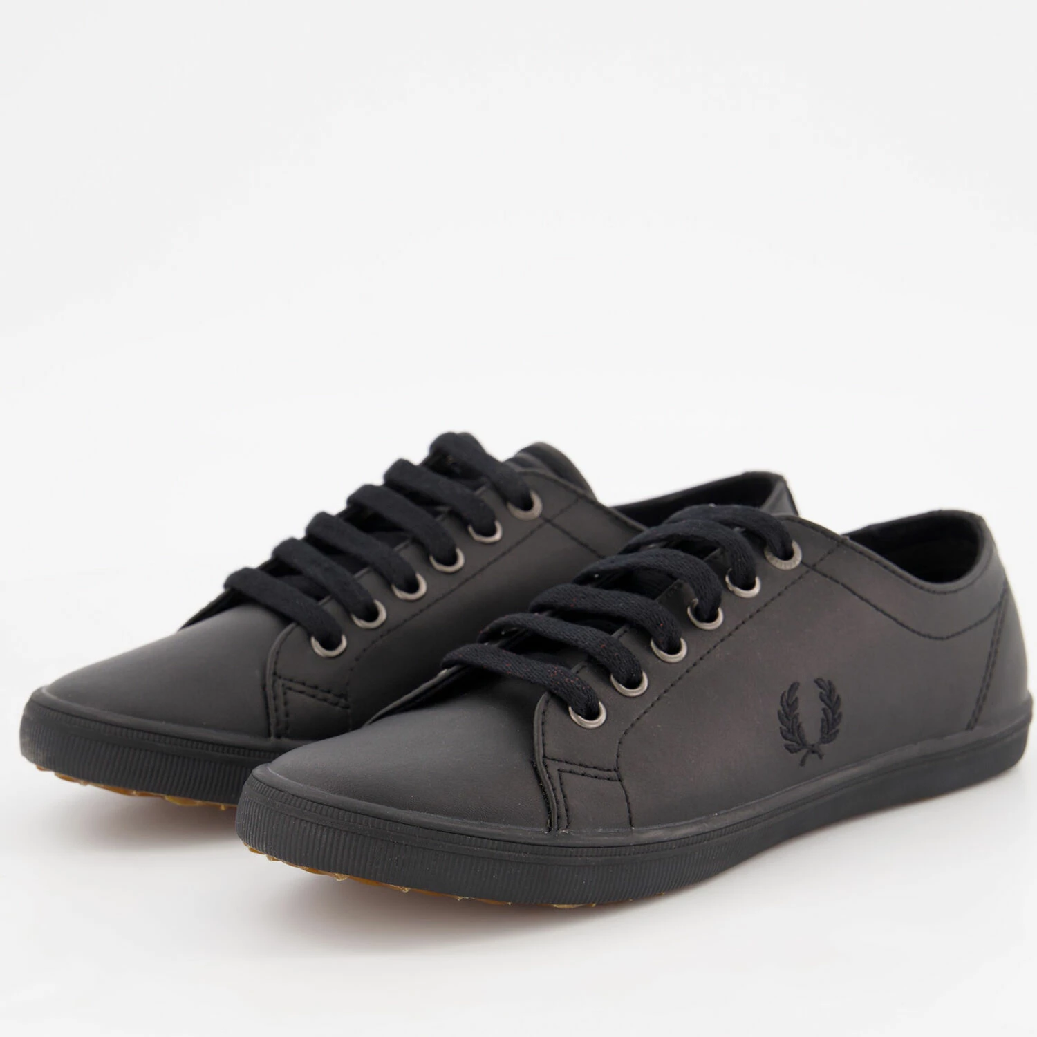 Fred Perry Black Logo Lace Up Trainers - Image 3
