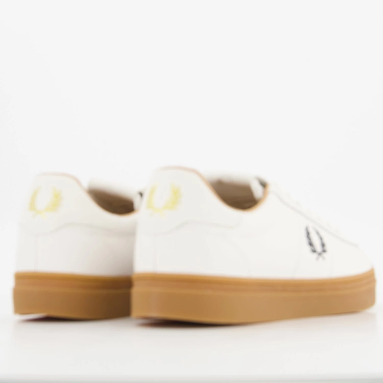 Fred Perry White Leather Logo Trainers - Image 2
