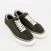Vans Green Leopard Old Skool Leather Trainers