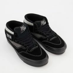 Vans Black Leather Half Cab Trainers