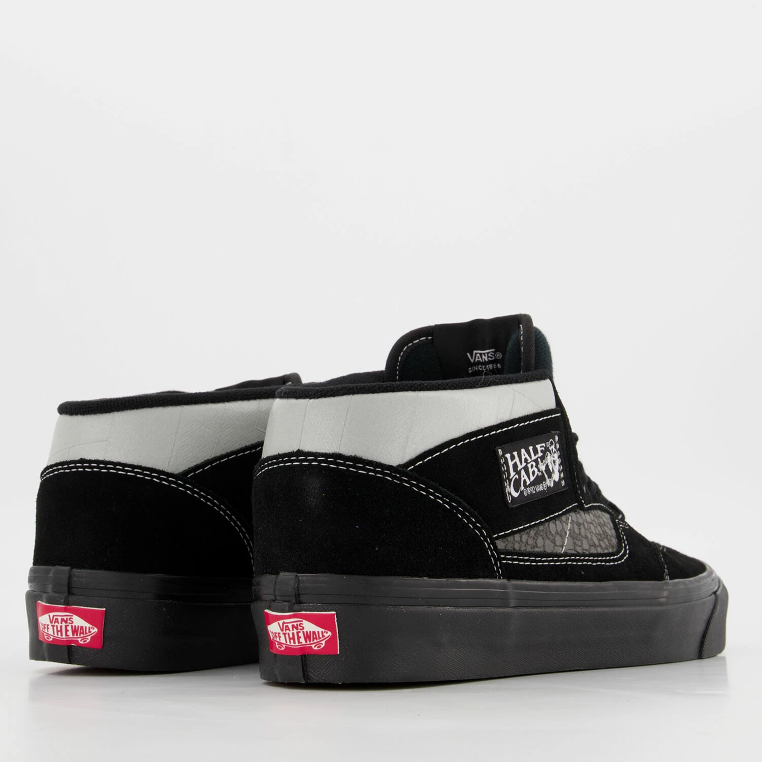 Vans Black Leather Half Cab Trainers - Image 2