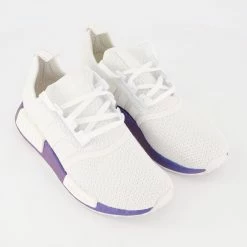 Adidas White & Blue Trainers