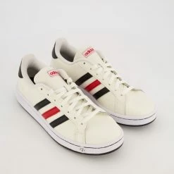 Adidas Cream Lace Up Trainers