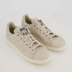 Adidas Grey Leather Trainers