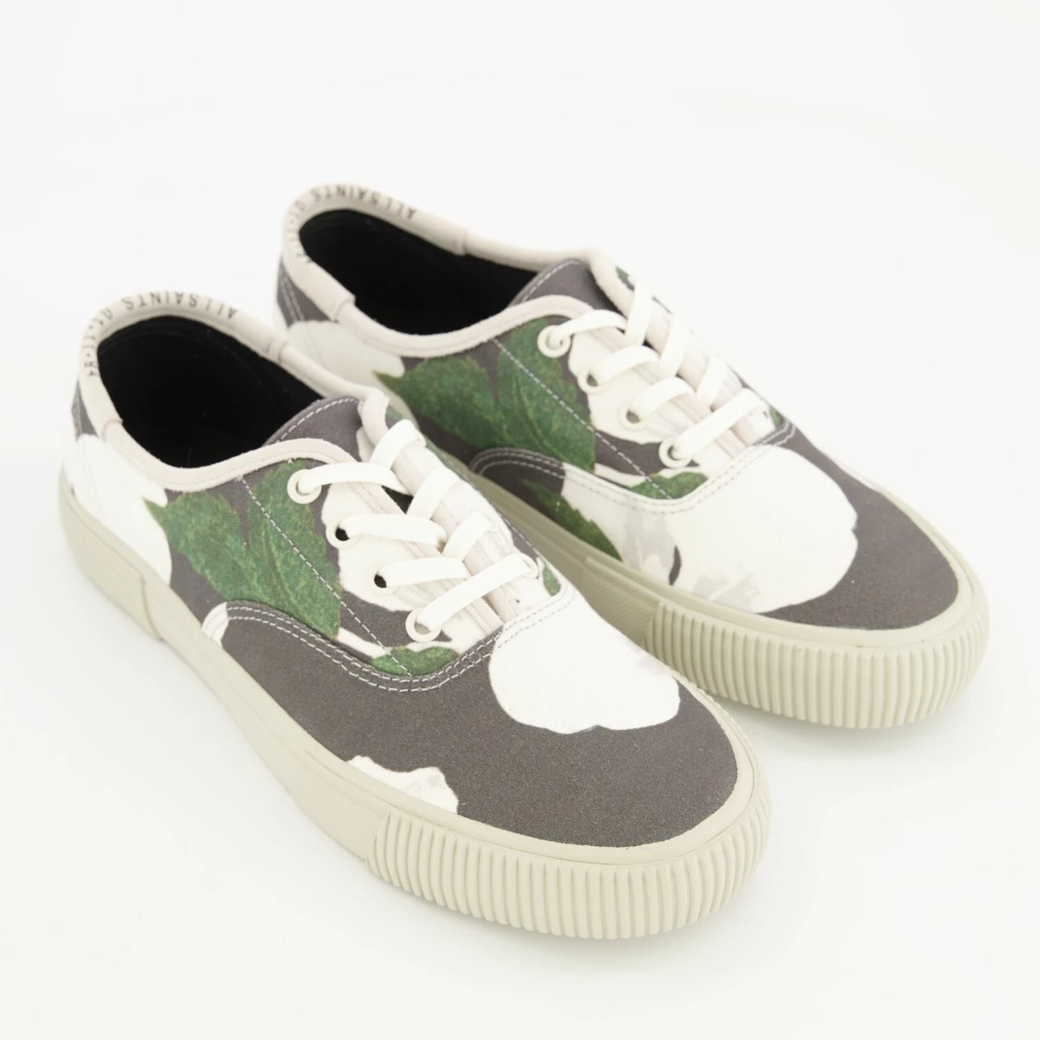 All Saints Green & Grey Camo Trainers