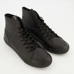 Calvin Klein Black Hi Top Trainers