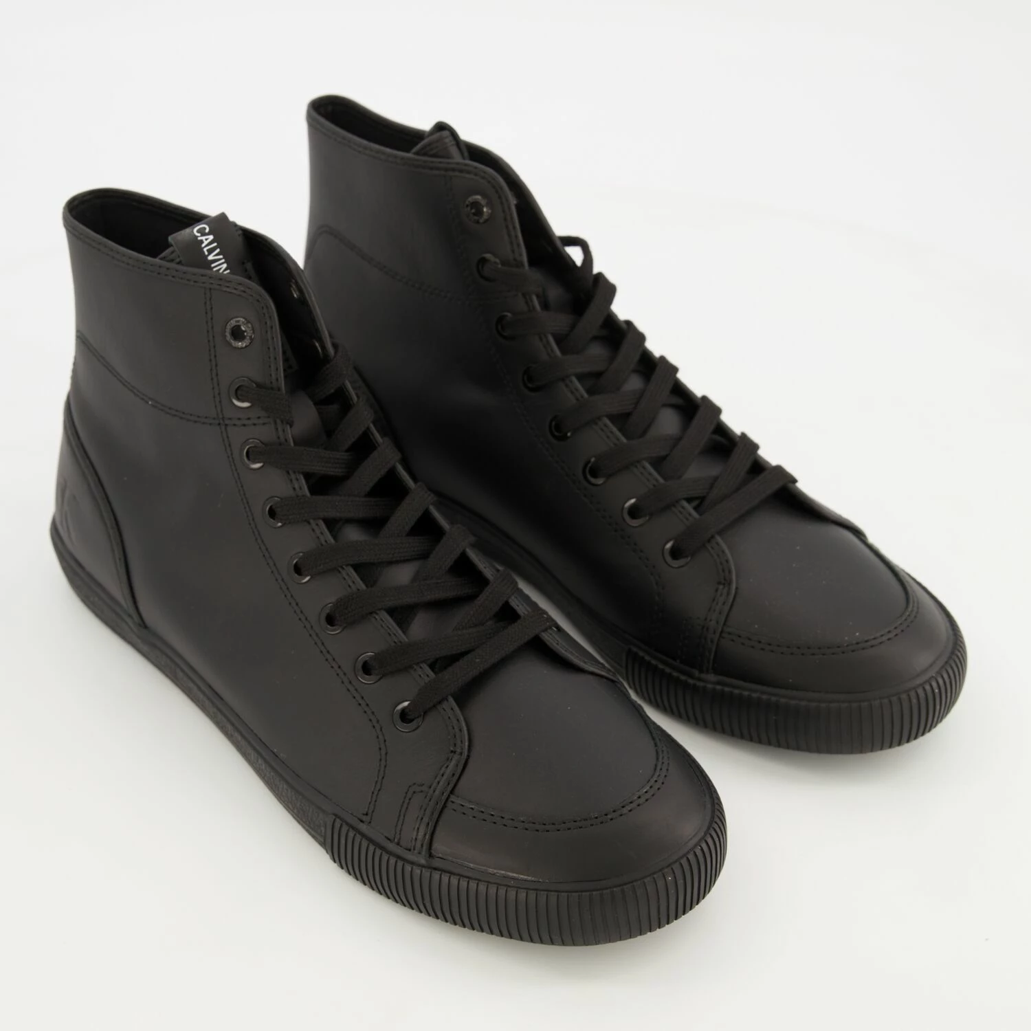 Calvin Klein Black Hi Top Trainers