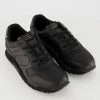 Tommy Hilfiger Black Leather Retro Runner Trainers