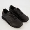 Tommy Hilfiger Black Leather Retro Trainers
