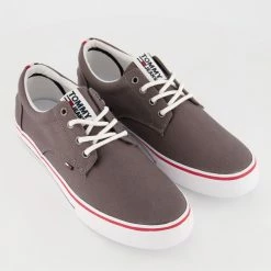 Tommy Jeans Grey Vulcanized Trainers