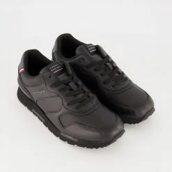 Tommy Hilfiger Black Retro Runner Trainers