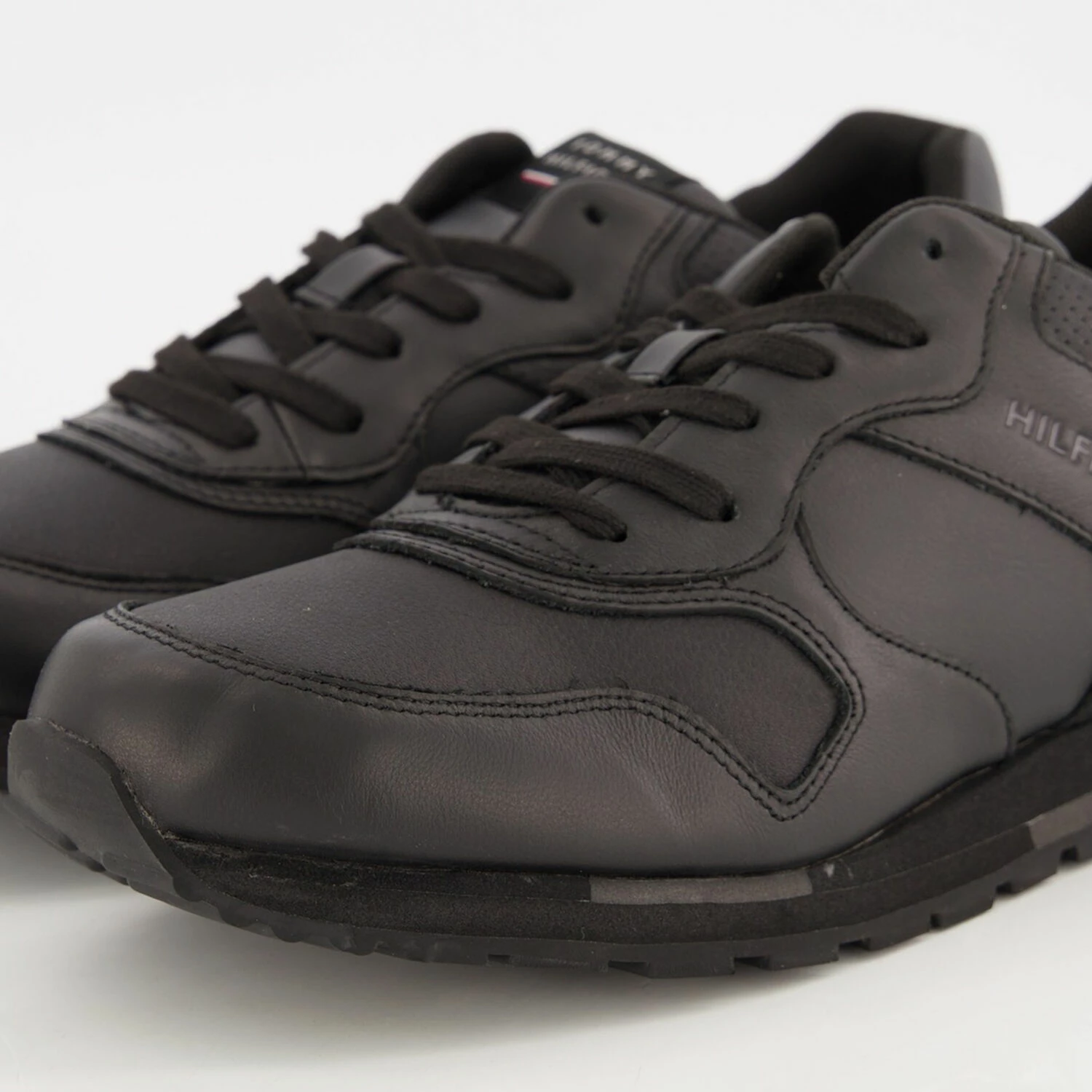 Tommy Hilfiger Black Retro Runner Trainers - Image 3