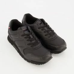 Tommy Hilfiger Black Retro Runner Trainers