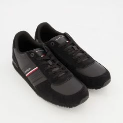 Tommy Hilfiger Black Iconic Runner Trainers