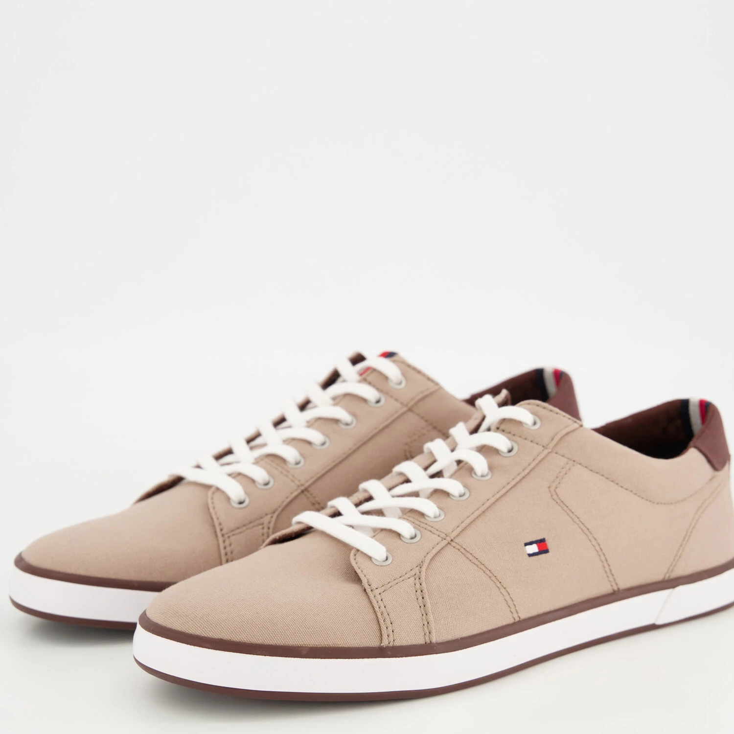 Tommy Hilfiger Beige Iconic Trainers - Image 3