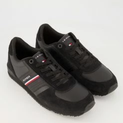 Tommy Hilfiger Black Iconic Runner Trainers