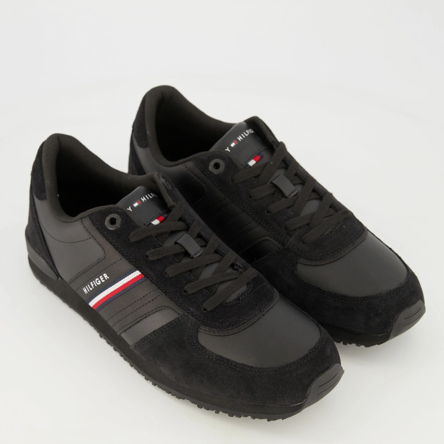 Tommy Hilfiger Black Iconic Runner Trainers