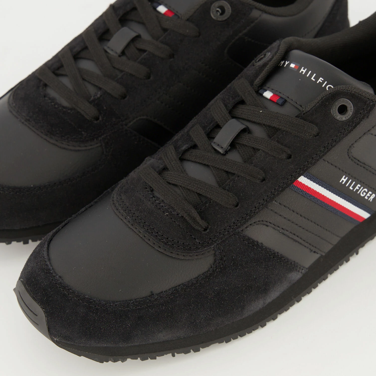 Tommy Hilfiger Black Iconic Runner Trainers - Image 3