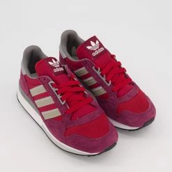 Adidas Burgundy & Red ZX 500 Trainers