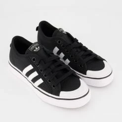 Adidas Black Canvas Trainers