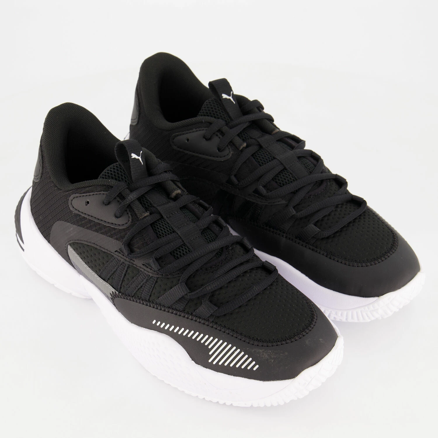 Puma Black Court Rider Trainers