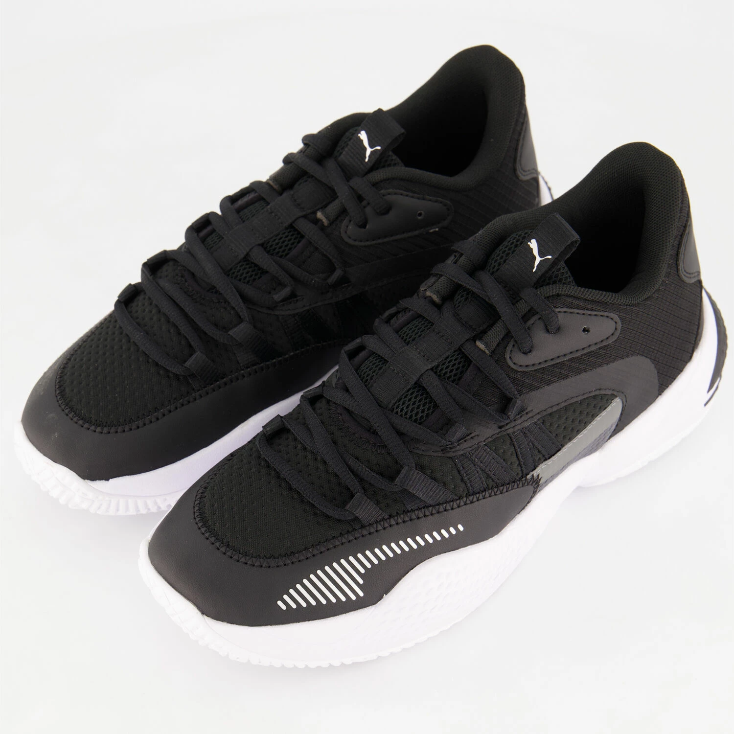 Puma Black Court Rider Trainers - Image 3