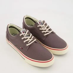 Tommy Jeans Grey Branded Low Cut Trainers