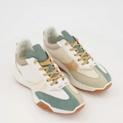 Ecco Multicolour Leather Logo Trainers