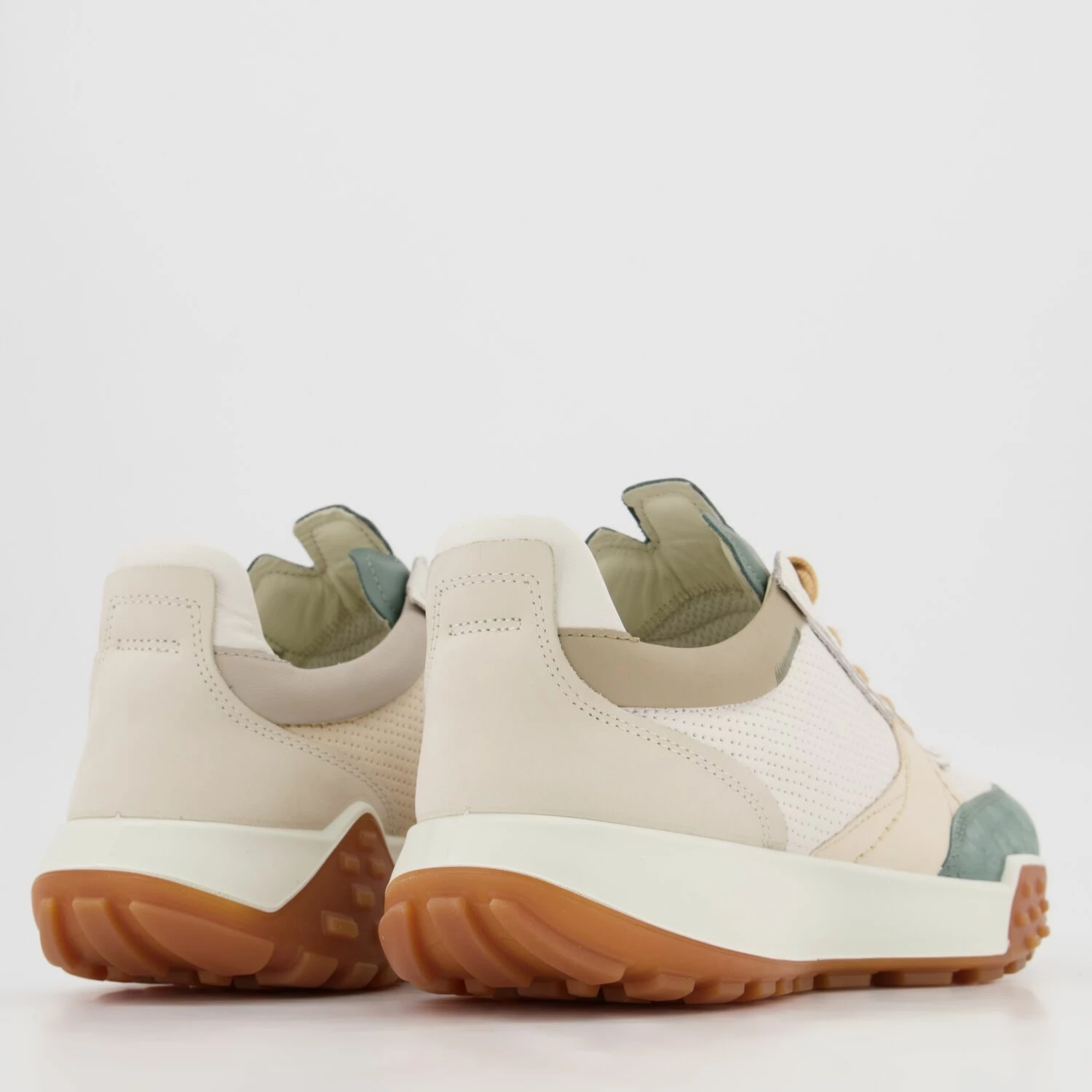 Ecco Multicolour Leather Logo Trainers - Image 2