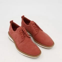 Ecco Red Suede Trainers