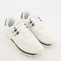 Duck And Cover White Cashfare Trainers