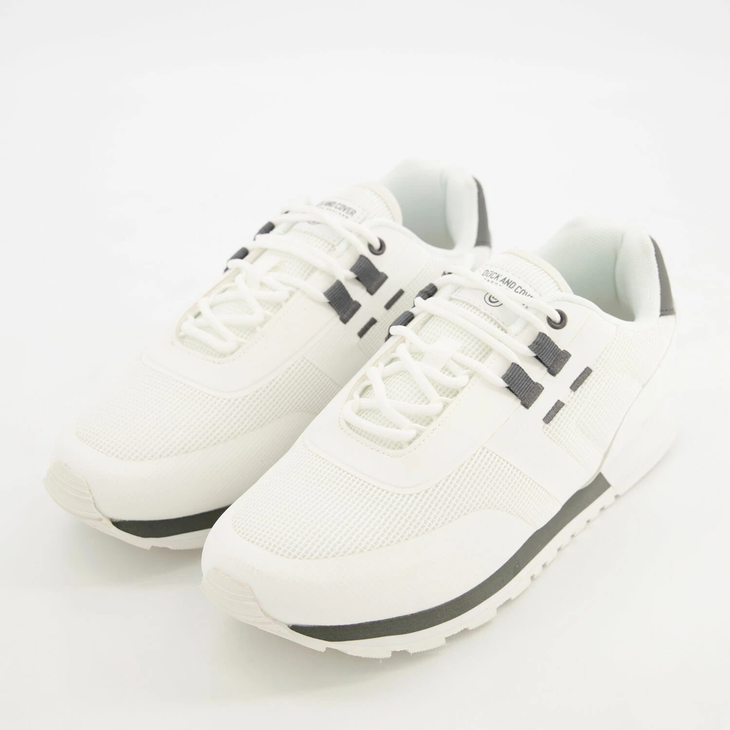 Duck And Cover White Cashfare Trainers - Image 3