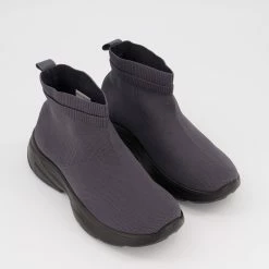 Brave Soul Grey Knit Slip On Boots