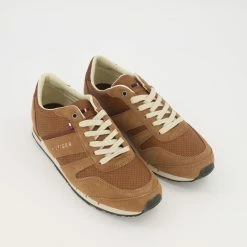 Tommy Hilfiger Brown Suede Classic Trainers