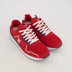 US Polo Assn Red Nobil Trainers