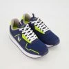 US Polo Assn Blue Branded Lace Up Trainers