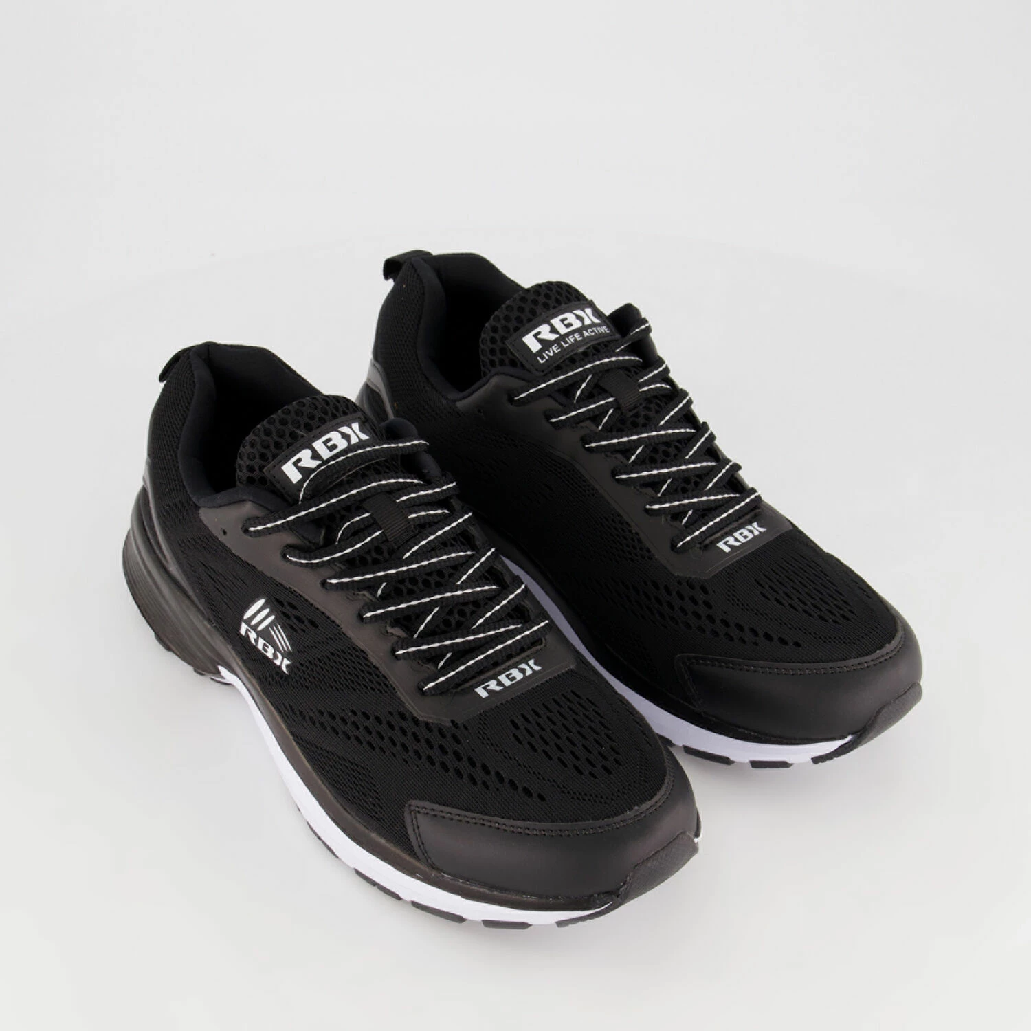 RBX Black & White Logo Trainers
