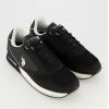 US Polo Assn Black Mesh Trainers