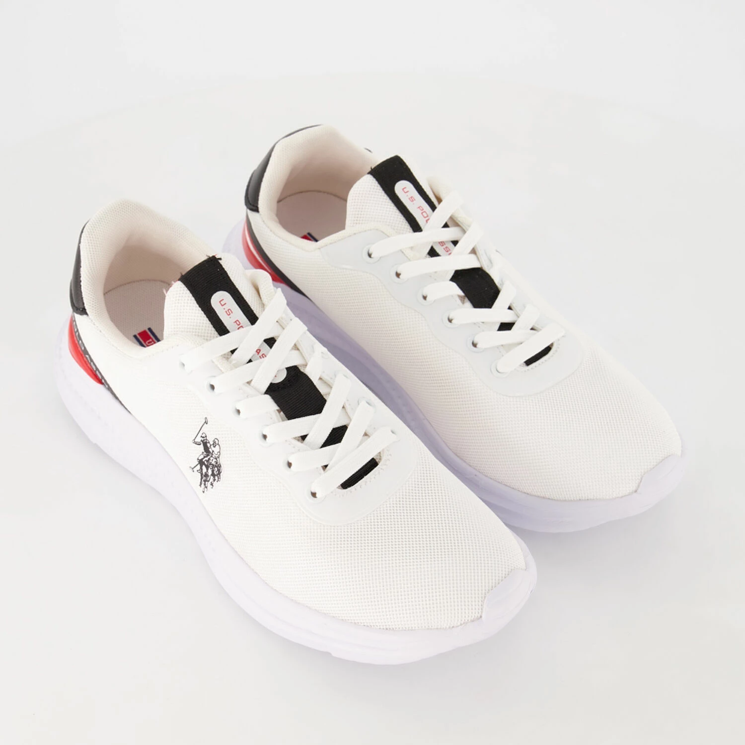US Polo Assn White Kaleb Trainers