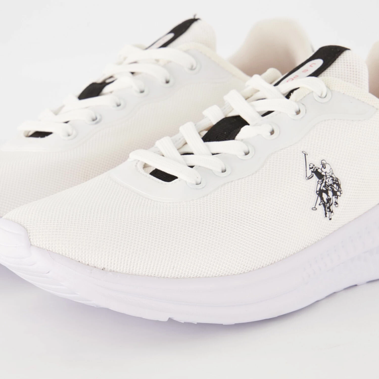 US Polo Assn White Kaleb Trainers - Image 3