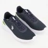 US Polo Assn Blue Mesh Kaleb Trainers