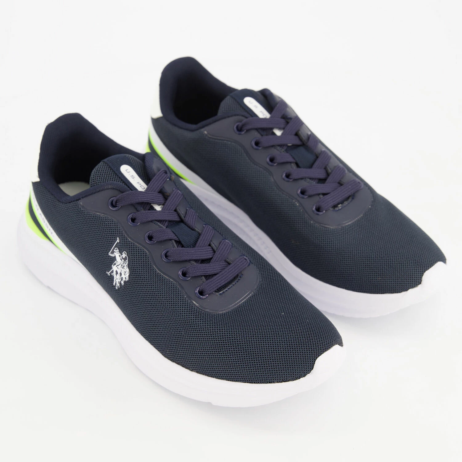 US Polo Assn Blue Mesh Kaleb Trainers