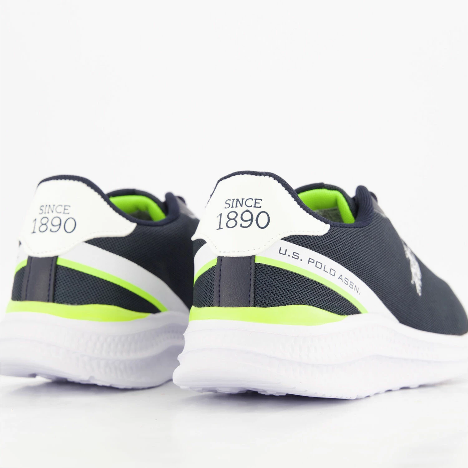 US Polo Assn Blue Mesh Kaleb Trainers - Image 2