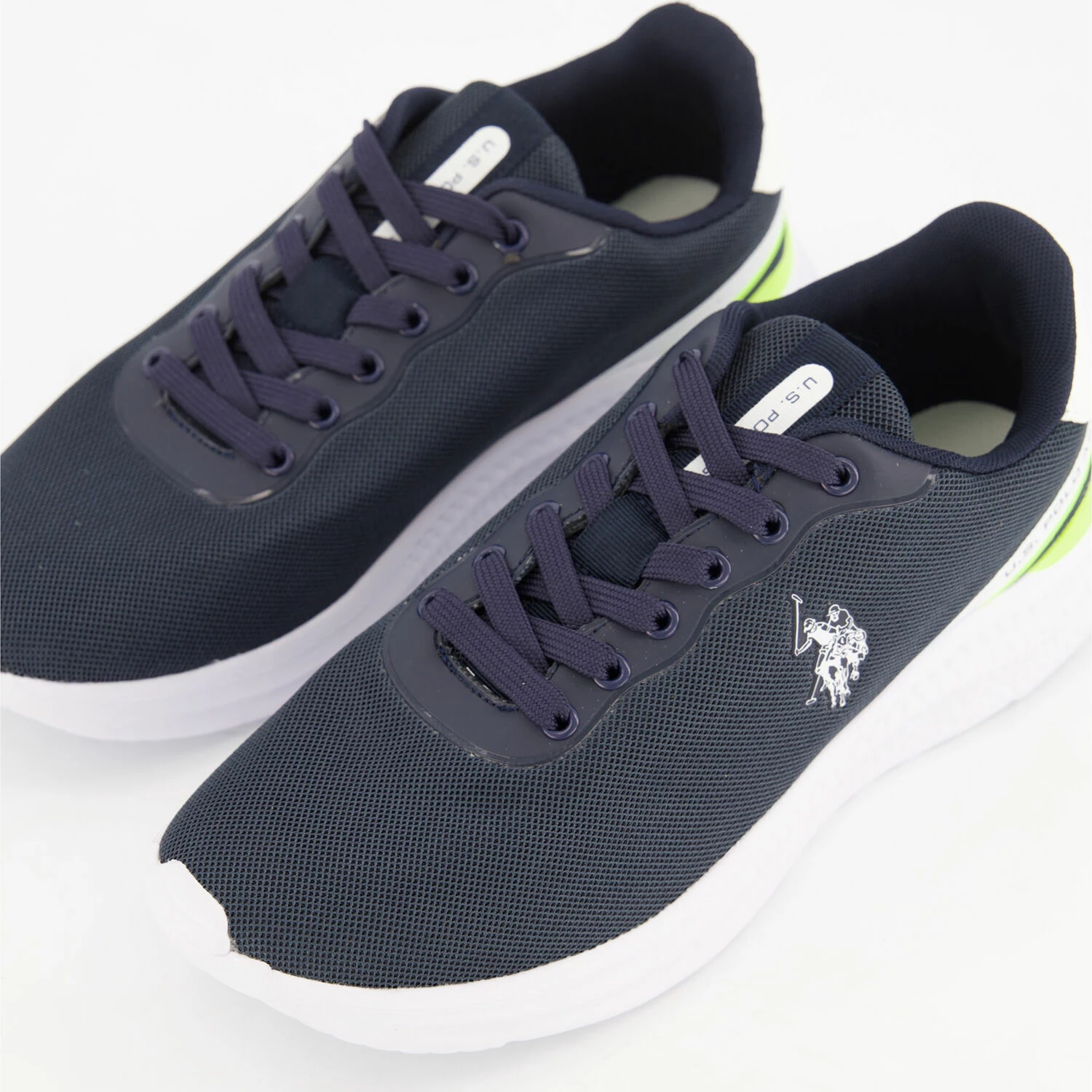 US Polo Assn Blue Mesh Kaleb Trainers - Image 3