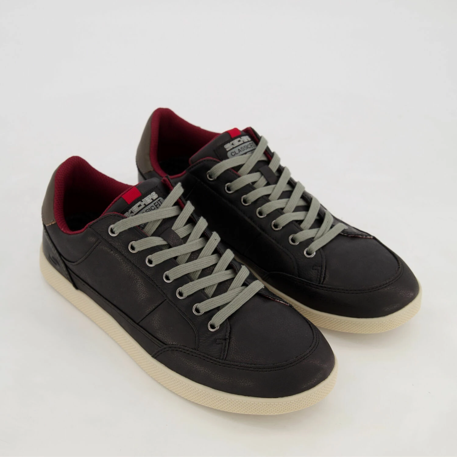 Skechers Black Lace Up Trainers
