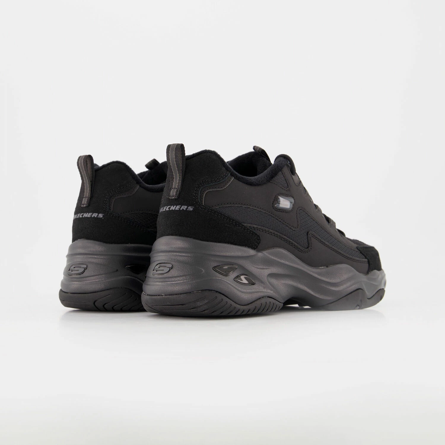 Skechers Black D Lites Trainers - Image 2