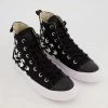 MCQ Black Printed Swallow High Top Trainers