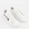 MCQ White Branded Leather Trainers